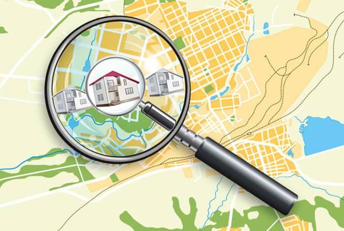 Search land property online